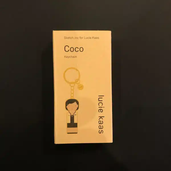 Porte clef, coco chanel en laiton, lucie kaas