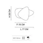 Applique en cannage marketset dimensions taille