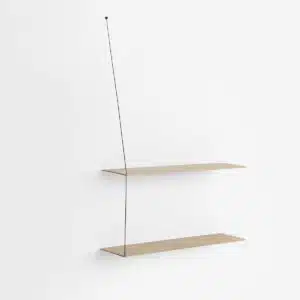 Étagère murale minimaliste et épurée, Stedge Woud design chêne