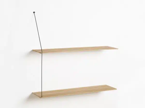Étagère murale minimaliste et épurée, Stedge Woud design chêne