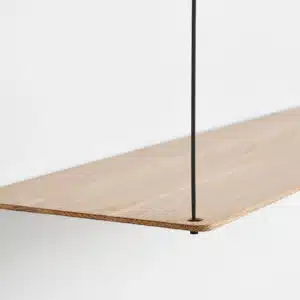Étagère murale minimaliste et épurée, Stedge Woud design chêne