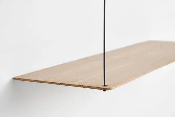 Étagère murale minimaliste et épurée, Stedge Woud design chêne
