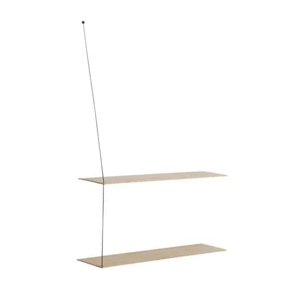 Étagère murale minimaliste et épurée, Stedge Woud design chêne