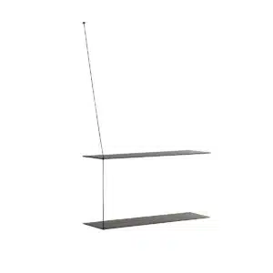 Étagère murale minimaliste et épurée, Stedge Woud design chêne noir