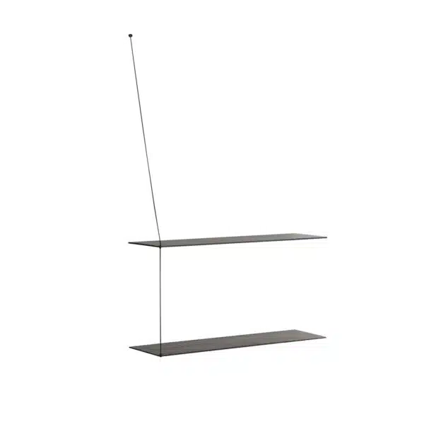 Étagère murale minimaliste et épurée, Stedge Woud design chêne noir