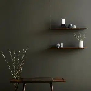 Étagère murale minimaliste et épurée, Stedge Woud design chêne fonce
