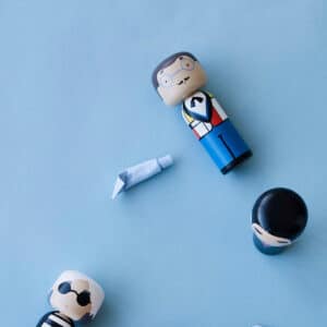 Figurine bois Piet Mondrian, Lucie Kaas
