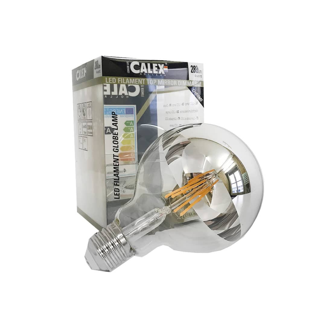 Ampoule filament led - miroir or doré - dimmable - 4w et 280 lumen