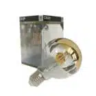 Ampoule filament led, calotte miroir or doré, dimmable