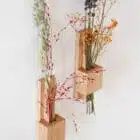 Soliflore mural en bois massif made in france fleurs sechees