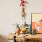 Soliflore mural en bois massif made in france fleurs sechees