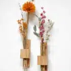 Soliflore mural en bois massif made in france fleurs sechees