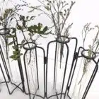 Vase éprouvette 5 tubes à essai, structure articulée en métal style vase tse tse Gaura