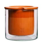 Pot WETPOT à réservoir d'eau en verre et ceramique