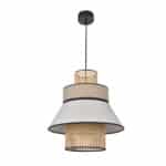 Suspension luminaire en lin lave nude marketset made in france