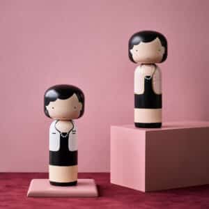 figurine coco Chanel en rose Lucie Kaas