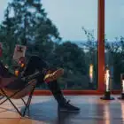 Feu de table SPIN, Höfats, bioéthanol, noir