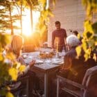 Feu de table SPIN, Höfats, bioéthanol, argent