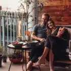 Feu de table SPIN, Höfats, bioéthanol, argent