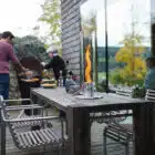 Feu de table SPIN, Höfats, bioéthanol, argent