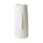 vase visage blanc pour Pampa et fleurs séchées