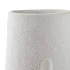 vase visage blanc pour Pampa et fleurs séchées