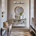 vase visage blanc pour Pampa et fleurs séchées