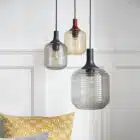 Suspension en verre ambre, honey, Frandsen