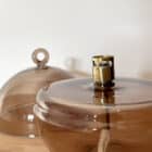 Lampe a huile round cover champagne M peri living design 04