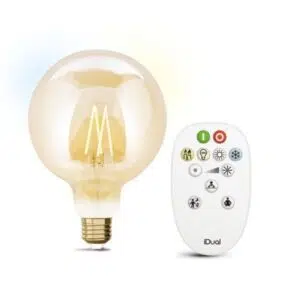 Ampoule et telecommande IDUAL filament LED G125