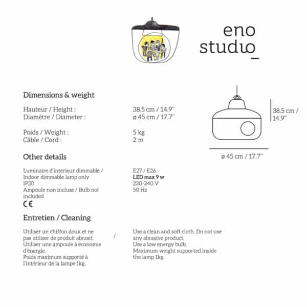 Détails technique suspension Eno Studio Favourite Things