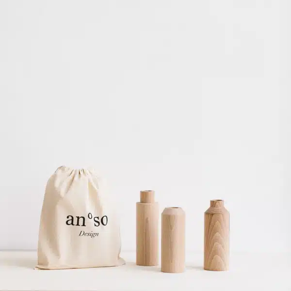 Vase en bois made in France, Anso design