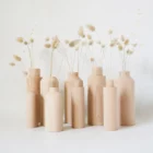 Ensemble de 3 vases en bois