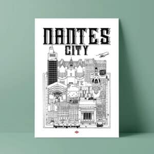 Affiche de la ville de Nantes - Docteur Paper