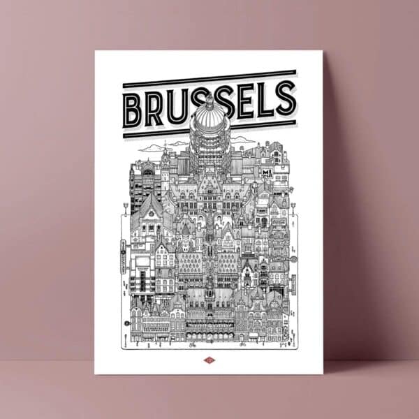 Affiche de la ville de Bruxelles - Docteur Paper