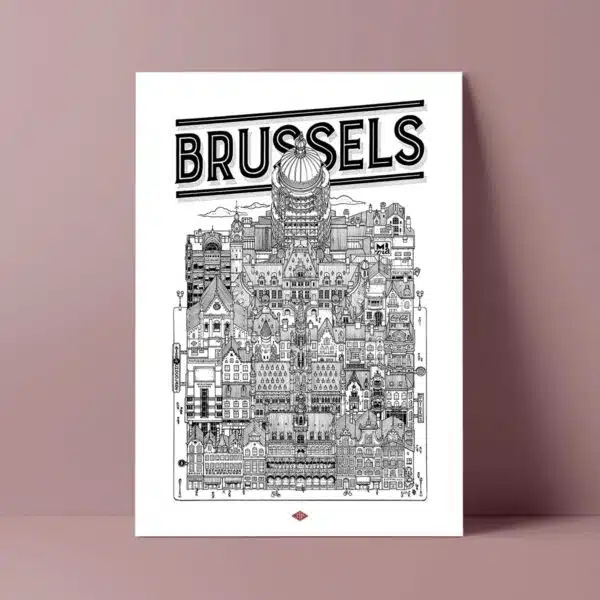 Affiche de la ville de Bruxelles - Docteur Paper