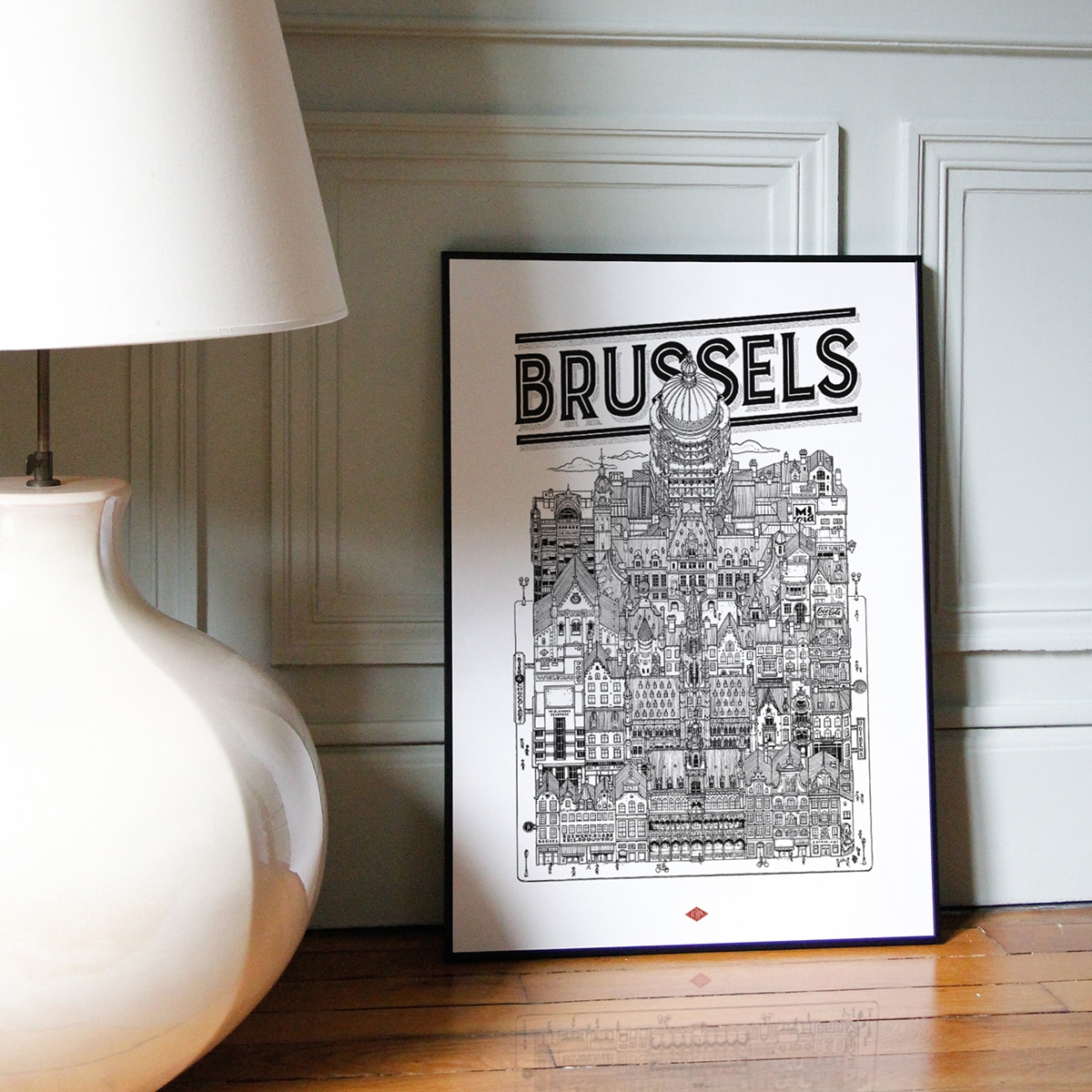 Affiche de la ville de Bruxelles - Docteur Paper