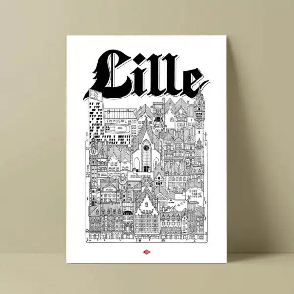 Affiche de la ville de Lille - Docteur Paper