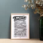 Affiche de ville Docteur Paper - Toulouse