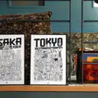 Affiche ville de Tokyo, japon, Docteur Paper