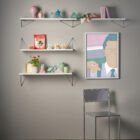 Equerre d'étagère de la marque MAZE INTERIOR, couleur Chrome