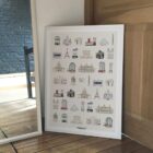 Affiche et illustration poster ville de Paris, made in France