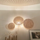 Grande applique ronde en cannage, Anso Design, créatrice