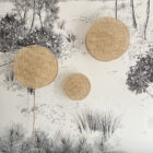 Grande applique ronde en cannage, Anso Design, créatrice