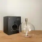 Lampe à huile Préi Living, boule en verre transparente