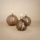 Lampe a huile ronde ambre moderne peri living 01