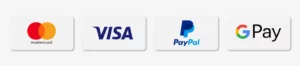 Logo credit card visa mastercard google pay et Paypal