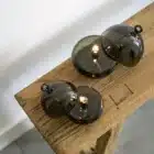 Lampe a huile round cover verte M peri living design 22