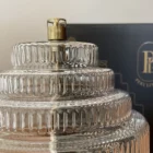 Lampe à huile Twin Peri design en verre et laiton