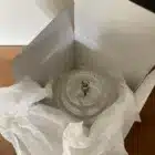 Lampe à huile Twin Peri design en verre et laiton